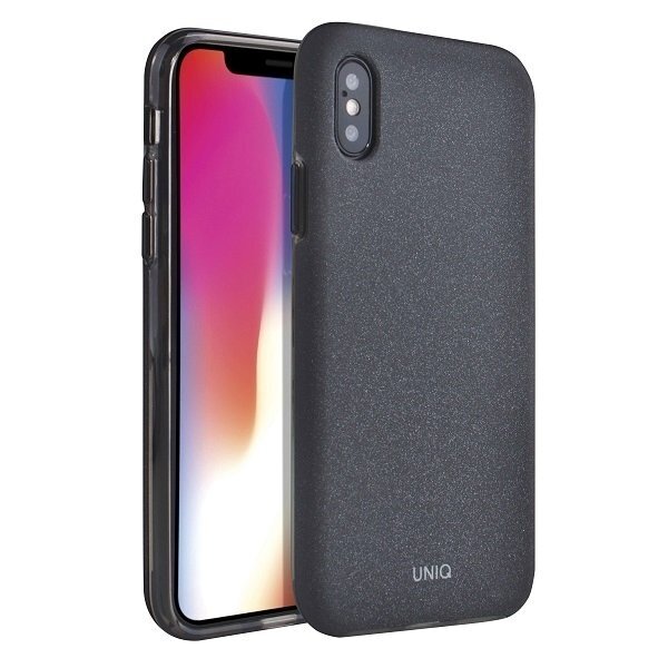 UNIQ Lithos dėklas iPhone XS Max juodas UNIQ Lithos dėklas iPhone XS Max juodas