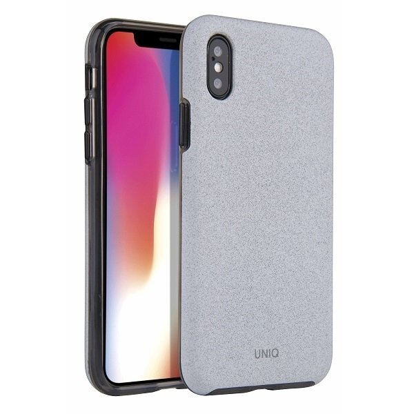 UNIQ Lithos dėklas iPhone XS Max pilkas UNIQ Lithos dėklas iPhone XS Max pilkas