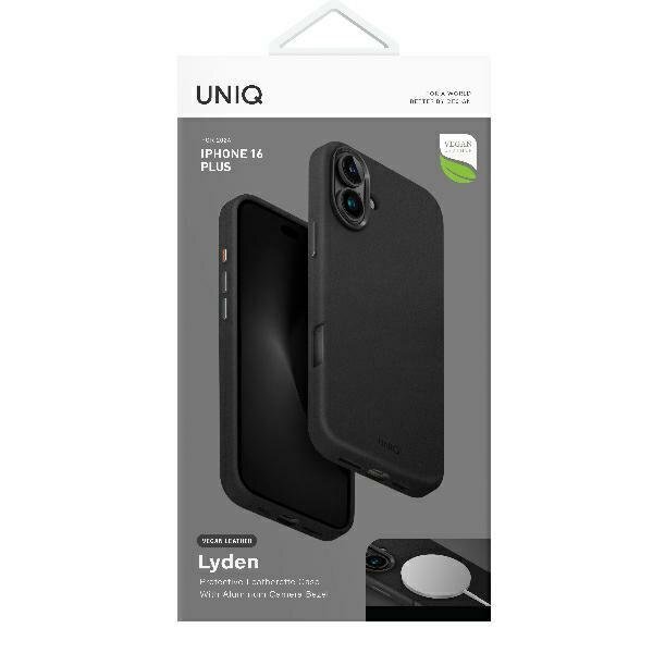 iPhone 16 Plus Uniq Lyden MagClick Charging dėklas – juodas 5