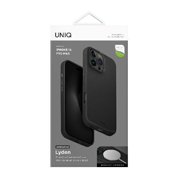 iPhone 16 Pro Max Uniq Lyden MagClick Charging dėklas – juodas 5 iPhone 16 Pro Max Uniq Lyden MagClick Charging dėklas – juodas 5