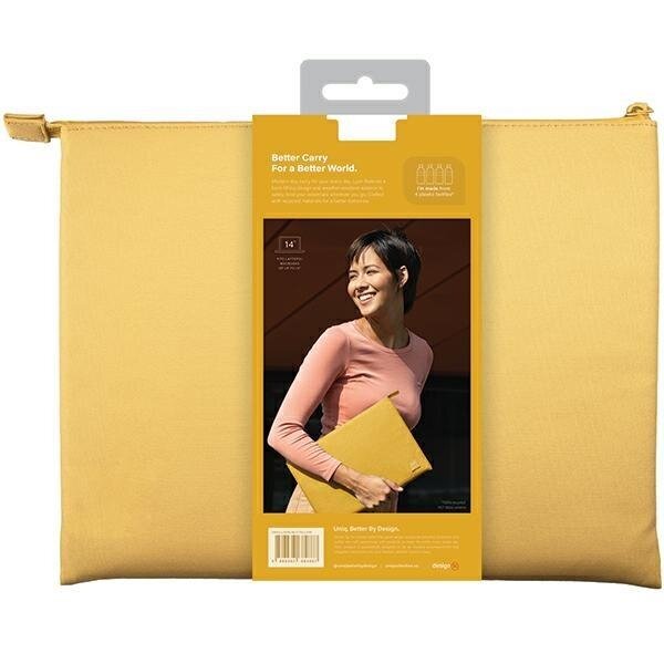 Dėklas Uniq Lyon case for 14'' waterproof RPET geltonas 3 Dėklas Uniq Lyon case for 14'' waterproof RPET geltonas 3