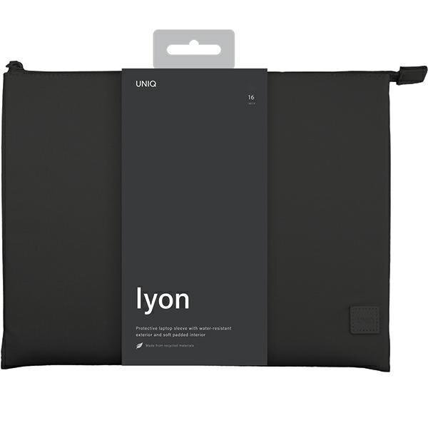 Dėklas Uniq Lyon Waterproof RPET sleeve 16 - Juodas 2 Dėklas Uniq Lyon Waterproof RPET sleeve 16 - Juodas 2