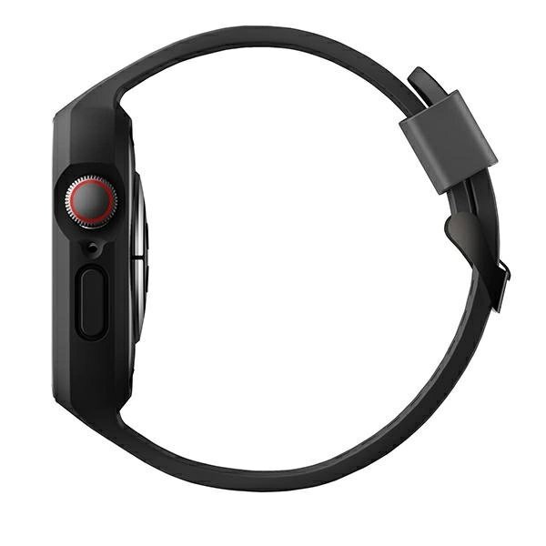 Apple Watch 45/44 mm Uniq Monos 2in1 rinkinys (dirželis + dėklas) – juodas 2 Apple Watch 45/44 mm Uniq Monos 2in1 rinkinys (dirželis + dėklas) – juodas 2