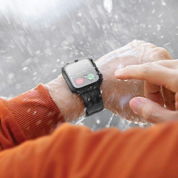 Uniq Nautic Apple Watch Series 7/8/9 41mm Dėklas Permatomas/Dove Permatomas 4