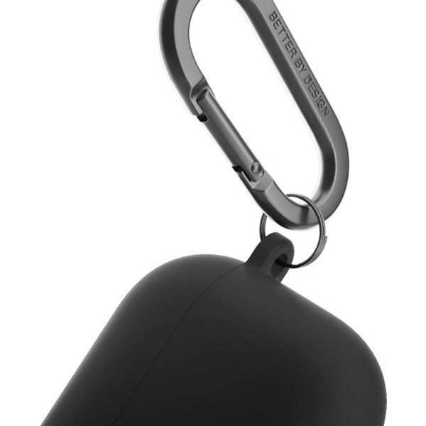 AirPods 4 Uniq Nexo su silikoniniais kabliukais dėklas – juodas 6 AirPods 4 Uniq Nexo su silikoniniais kabliukais dėklas – juodas 6