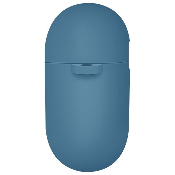 AirPods 4 Uniq Nexo su silikoniniais kabliukais dėklas – mėlynas 2