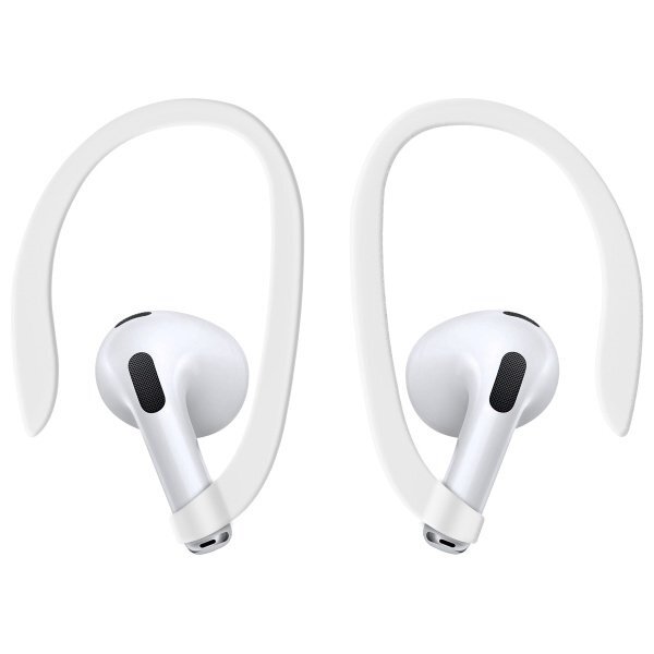 AirPods 4 Uniq Nexo su silikoniniais kabliukais dėklas – mėlynas 5