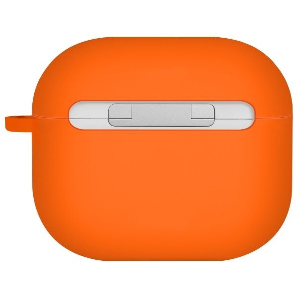 AirPods 4 Uniq Nexo su silikoniniais kabliukais dėklas – oranžinis 1 AirPods 4 Uniq Nexo su silikoniniais kabliukais dėklas – oranžinis 1