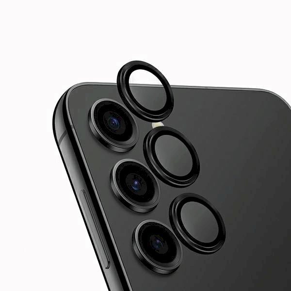 Uniq Optix Aluminum Camera Lens Protector Samsung Galaxy S24 camera lensapplicator - Juodas Uniq Optix Aluminum Camera Lens Protector Samsung Galaxy S24 camera lensapplicator - Juodas