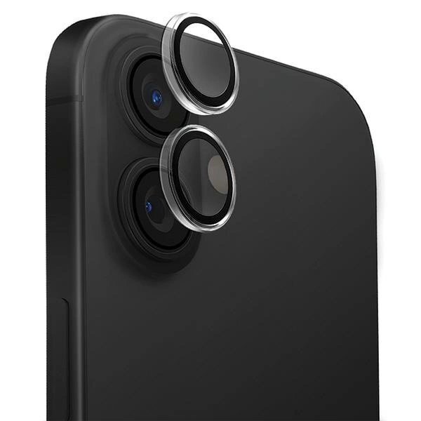 iPhone 16 / 16 Plus Uniq Optix Clear kameros apsauga su aplikatoriumi – skaidriai juoda iPhone 16 / 16 Plus Uniq Optix Clear kameros apsauga su aplikatoriumi – skaidriai juoda