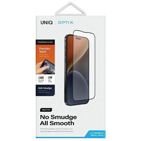 Uniq Optix Matte frosted tempered glass iPhone 15 Proapplicator 5 Uniq Optix Matte frosted tempered glass iPhone 15 Proapplicator 5