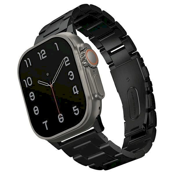 Uniq Osta Apyrankė Case skirta Apple Watch 42/44/45/ 49mm Series 1/2/3/4/5/6/7/8/9/SE/SE2/Ultra Stainless Steel - Juodas Uniq Osta Apyrankė Case skirta Apple Watch 42/44/45/ 49mm Series 1/2/3/4/5/6/7/8/9/SE/SE2/Ultra Stainless Steel - Juodas