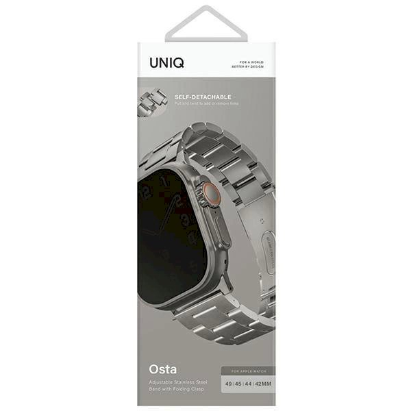 Uniq Osta Apyrankė Case skirta Apple Watch 42/44/45/ 49mm Series 1/2/3/4/5/6/7/8/9/SE/SE2/Ultra Stainless Steel Silver/Titanium Silver 3 Uniq Osta Apyrankė Case skirta Apple Watch 42/44/45/ 49mm Series 1/2/3/4/5/6/7/8/9/SE/SE2/Ultra Stainless Steel Silver/Titanium Silver 3