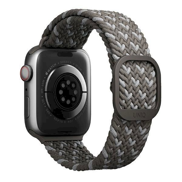 Uniq strap Aspen Apple Watch 44/42 / 45mm Series 4/5/6/7/8 /9/ SE / SE2 Braided DE pilkos spalvos / pebble pilkos spalvos 1 Uniq strap Aspen Apple Watch 44/42 / 45mm Series 4/5/6/7/8 /9/ SE / SE2 Braided DE pilkos spalvos / pebble pilkos spalvos 1