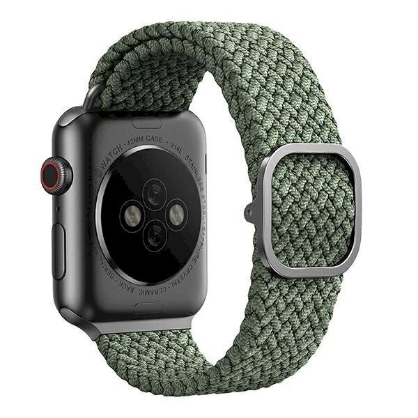 Uniq strap Aspen Apple Watch 44/42 / 45mm Series 4/5/6/7/8/9 / SE / SE2 Braided žalias / cypress žalias 2 Uniq strap Aspen Apple Watch 44/42 / 45mm Series 4/5/6/7/8/9 / SE / SE2 Braided žalias / cypress žalias 2