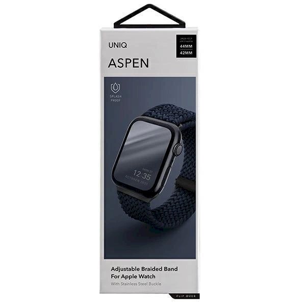 Uniq Strap Aspen Case skirta Apple Watch 44/42/45 mm Series 1/2/3/4/5/6/7/8/9/SE/SE2 Braided - Mėlynas 10 Uniq Strap Aspen Case skirta Apple Watch 44/42/45 mm Series 1/2/3/4/5/6/7/8/9/SE/SE2 Braided - Mėlynas 10
