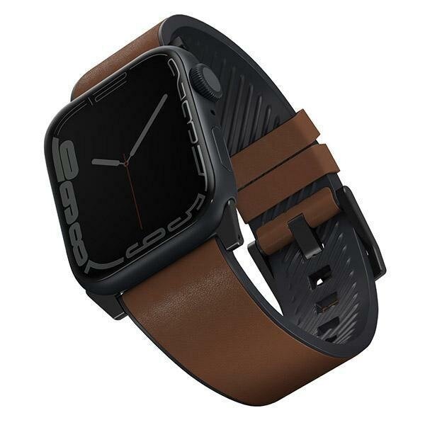 Uniq Strap Straden Apple Watch Series 1/2/3/4/5/6/7/8/9/SE/SE2/Ultra 42/44/45/49mm. Leather Hybrid Strap brown/brown Uniq Strap Straden Apple Watch Series 1/2/3/4/5/6/7/8/9/SE/SE2/Ultra 42/44/45/49mm. Leather Hybrid Strap brown/brown