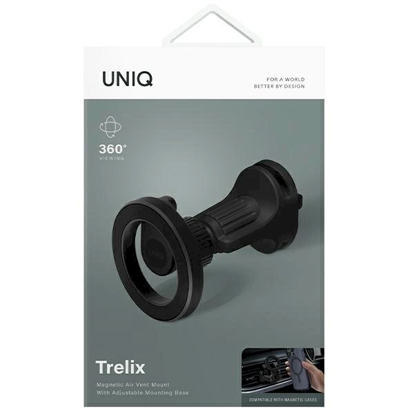 Uniq Trelix Car magnetic Automobilinis laikiklis air vent - Juodas 5 Uniq Trelix Car magnetic Automobilinis laikiklis air vent - Juodas 5