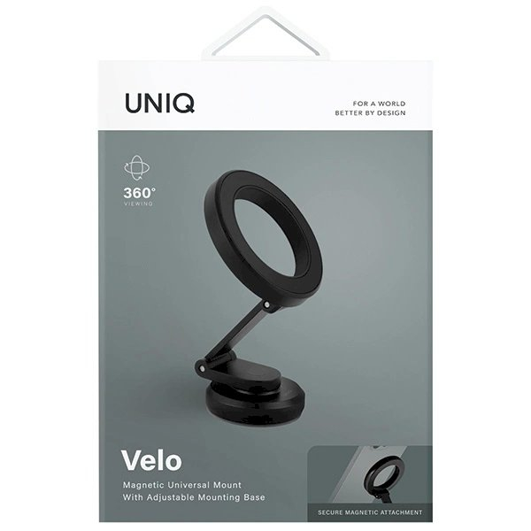 Uniq Velo universal magnetic Laikiklis - Juodas 8 Uniq Velo universal magnetic Laikiklis - Juodas 8