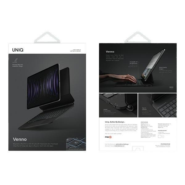 Uniq Venno Magnetic Smart case su keyboard skirta iPad Pro 11 (2022/2021) | Air 10.9 (2022/2020) Juodas/ebony Juodas 2 Uniq Venno Magnetic Smart case su keyboard skirta iPad Pro 11 (2022/2021) | Air 10.9 (2022/2020) Juodas/ebony Juodas 2