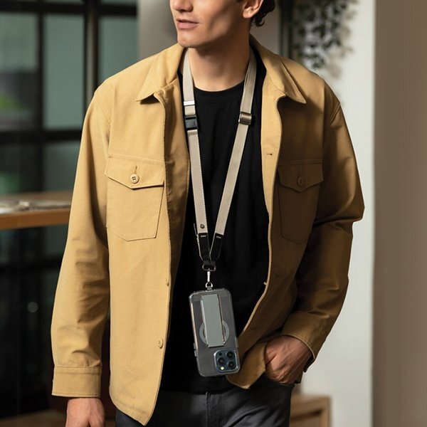 Telefono dirželis Uniq Vista 2in1 – tamsiai mėlynas 4 Telefono dirželis Uniq Vista 2in1 – tamsiai mėlynas 4