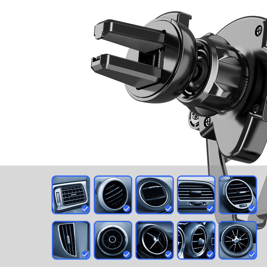 Laikiklis Universal Gravity Car Holder Pilkas (YC05) 7 Laikiklis Universal Gravity Car Holder Pilkas (YC05) 7