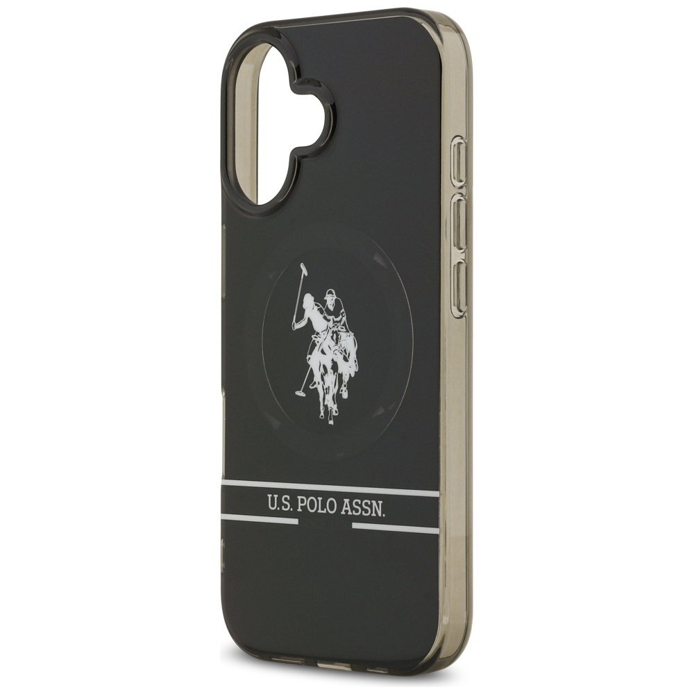 iPhone 17 US Polo DH and Bottom Stripe Logo MagSafe dėklas – juodas 5