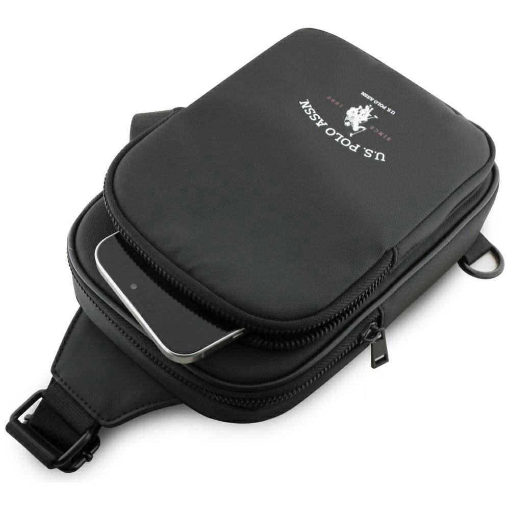 US Polo Petit Pique Crossbody Arch Phone Bag Juodas 3 US Polo Petit Pique Crossbody Arch Phone Bag Juodas 3