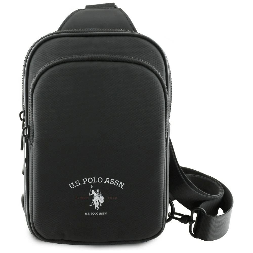 US Polo Petit Pique Crossbody Arch Phone Bag Juodas US Polo Petit Pique Crossbody Arch Phone Bag Juodas