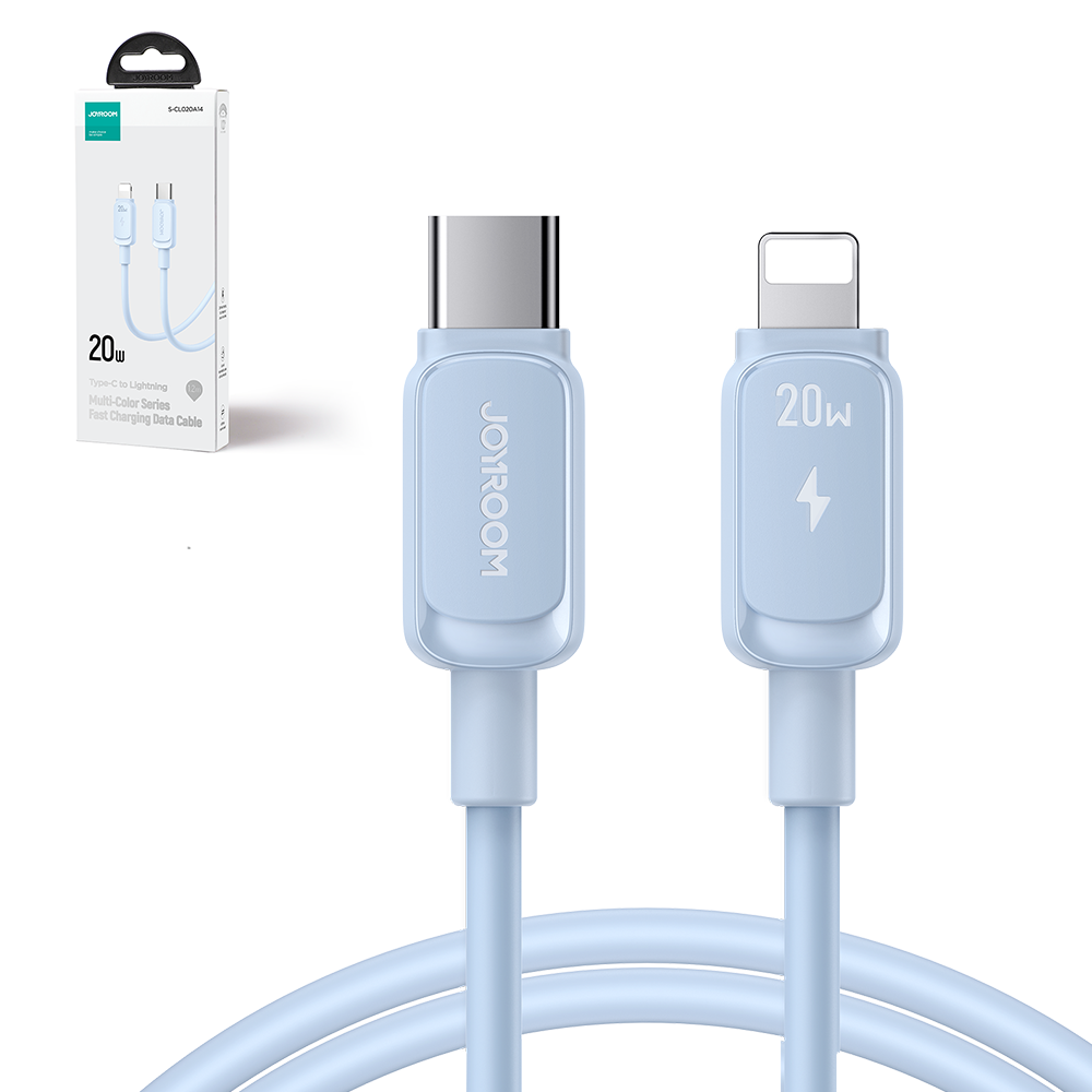 USB C - Lightning Cable 20W 1.2m Joyroom S-CL020A14 - Mėlynas 1 USB C - Lightning Cable 20W 1.2m Joyroom S-CL020A14 - Mėlynas 1