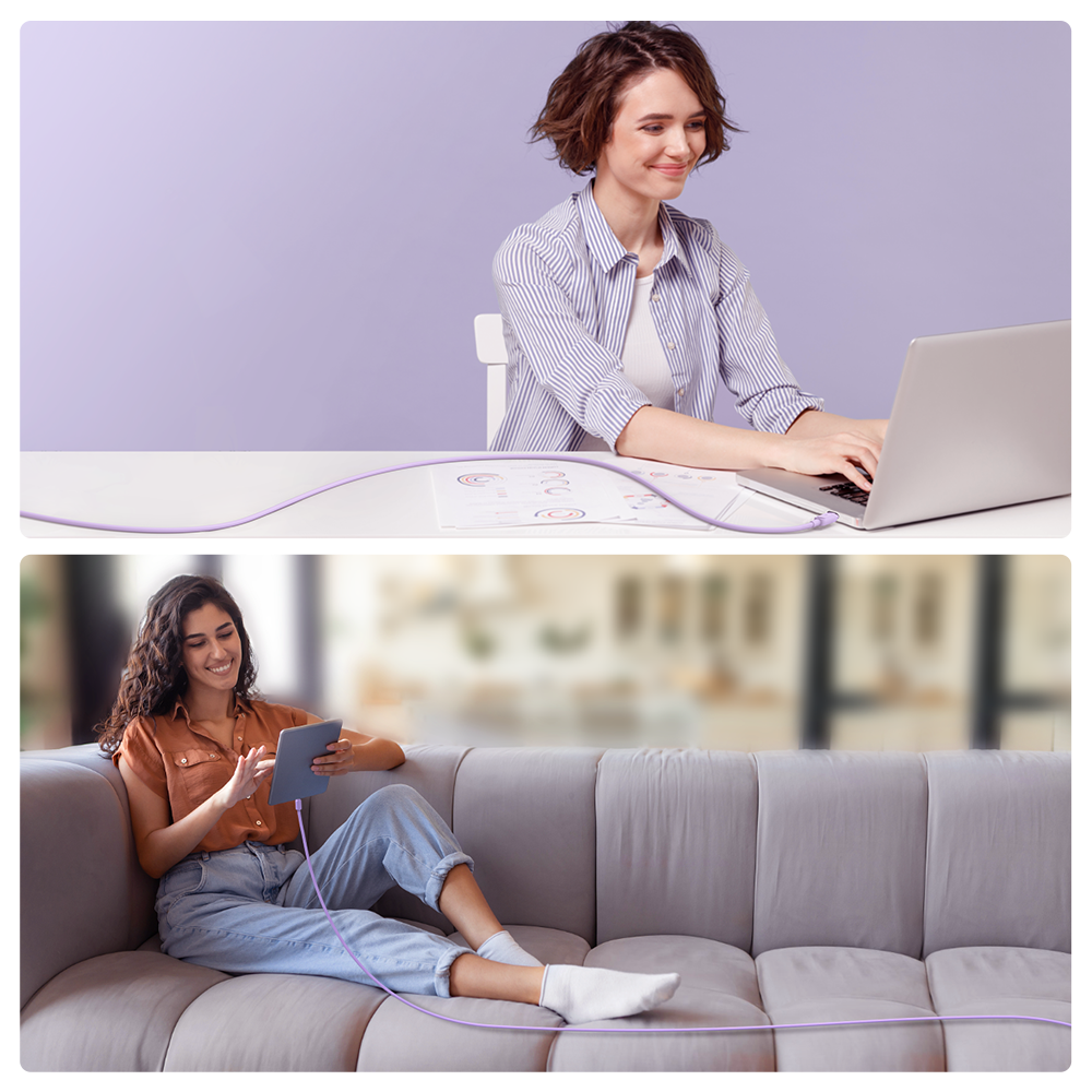 USB C - Lightning Cable 20W 1.2m Joyroom S-CL020A14 - Violetinis 6 USB C - Lightning Cable 20W 1.2m Joyroom S-CL020A14 - Violetinis 6