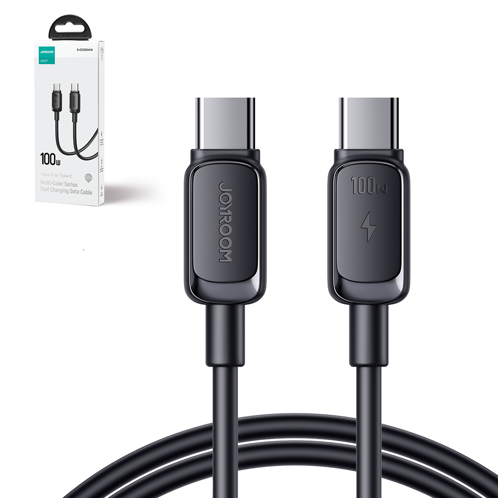 USB C - USB C Cable 100W 1.2m Joyroom S-CC100A14 - Black 2 USB C - USB C Cable 100W 1.2m Joyroom S-CC100A14 - Black 2