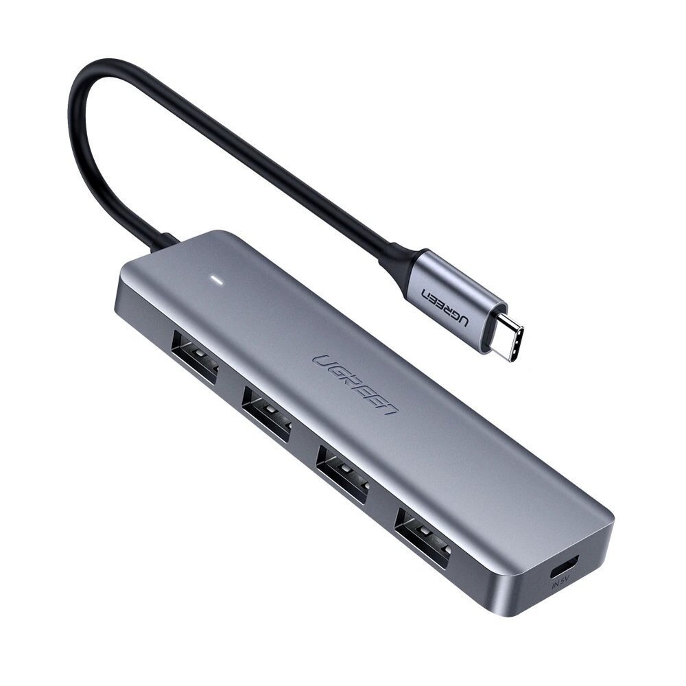 USB šakotuvas Ugreen CM219 USB-C to 4xUSB-A (USB-C Power Supply) pilkas USB šakotuvas Ugreen CM219 USB-C to 4xUSB-A (USB-C Power Supply) pilkas
