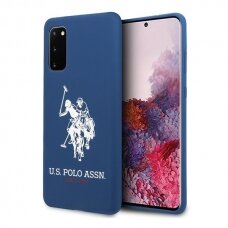 Dėklas Us Polo Ushcs62Slhrnv S20 G980 Granatowy/Navy Silicone Collection