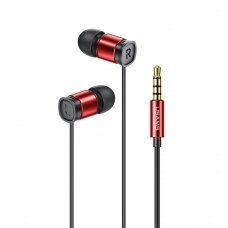[Užsakomoji prekė] Usams - Wired Earphones EP-46 Mini (HSEP4602) - Jack 3.5mm with Microphone, 1.2m - Raudonos