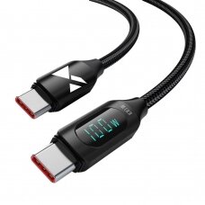 USB C - USB C Cable Wozinsky WUCCC1 with PD Display 100W 1m - Juodas