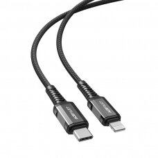 USB kabelis Acefast C1-01 MFi PD30W USB-C to Lightning 1.2m juodas