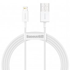 USB kabelis Baseus Superior iš USB į Lightning 2.4A 1.5m baltas CALYS-B02