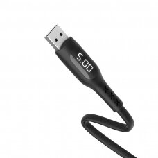 USB kabelis Hoco S6 microUSB 1.2m juodas