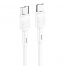 USB kabelis Hoco X83 60W Type-C to Type-C 1.0m baltas