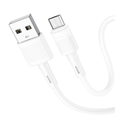 Hoco X83 USB-A – MicroUSB 1.0m kabelis – baltas