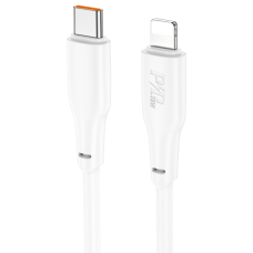 Hoco X93 PD20W USB-C – Lightning 1.0m kabelis – baltas