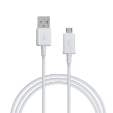 USB kabelis ORG Samsung i9500 S4/N7100 Note 2 microUSB (ECB-DU4EWE) 1.5m baltas