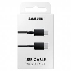 USB kabelis originalus Samsung EP-DA705 Type-C-Type-C 1.0m pakuotėje juodas  XPRW82