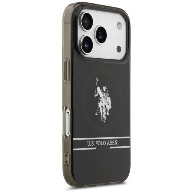 iPhone 17 Pro US Polo DH and Bottom Stripe Logo MagSafe dėklas – juodas 3 iPhone 17 Pro US Polo DH and Bottom Stripe Logo MagSafe dėklas – juodas 3