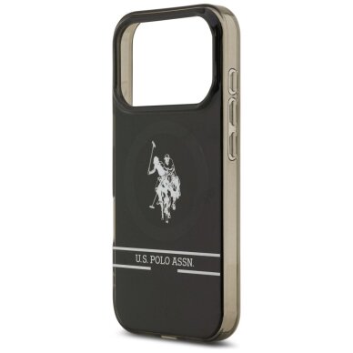 iPhone 17 Pro US Polo DH and Bottom Stripe Logo MagSafe dėklas – juodas 5