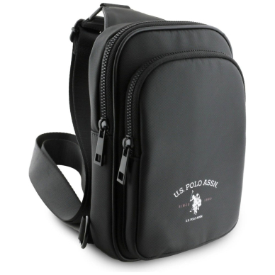 US Polo Petit Pique Crossbody Arch Phone Bag Juodas 1