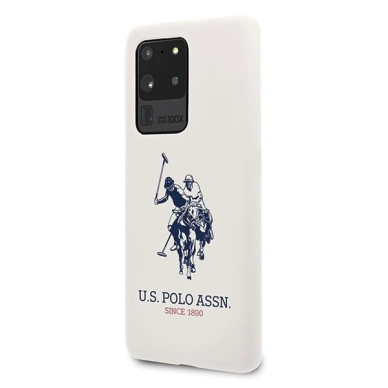 Samsung Galaxy S20 Ultra – US Polo silikoninis dėklas Collection - Baltas 1