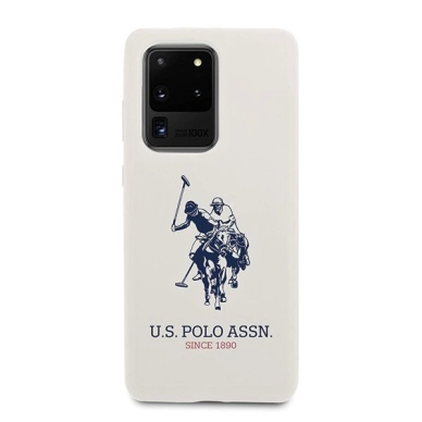 Samsung Galaxy S20 Ultra – US Polo silikoninis dėklas Collection - Baltas 4