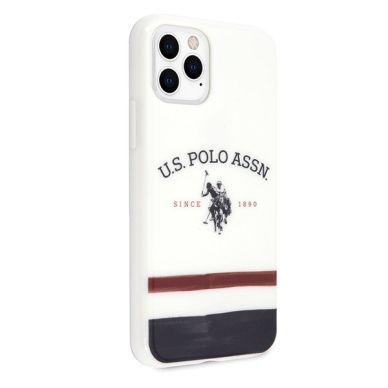 Dėklas Us Polo Ushcn58Pcstrb Iphone 11 Pro baltas Tricolor Pattern Collection 4 Dėklas Us Polo Ushcn58Pcstrb Iphone 11 Pro baltas Tricolor Pattern Collection 4
